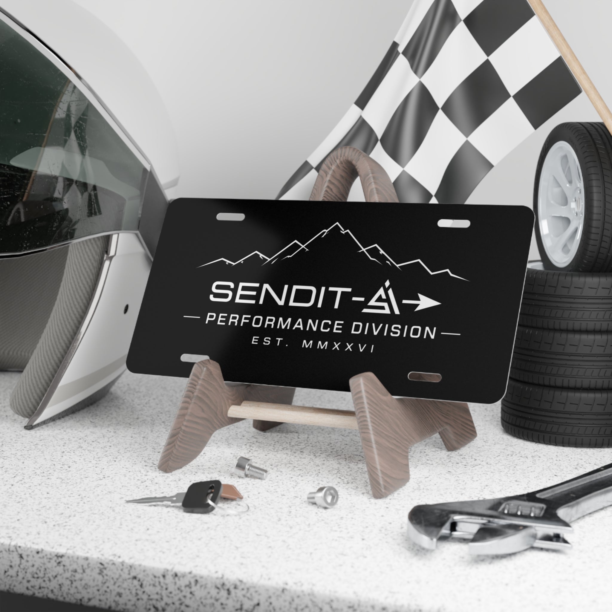 Sendit Performance Division License Plate